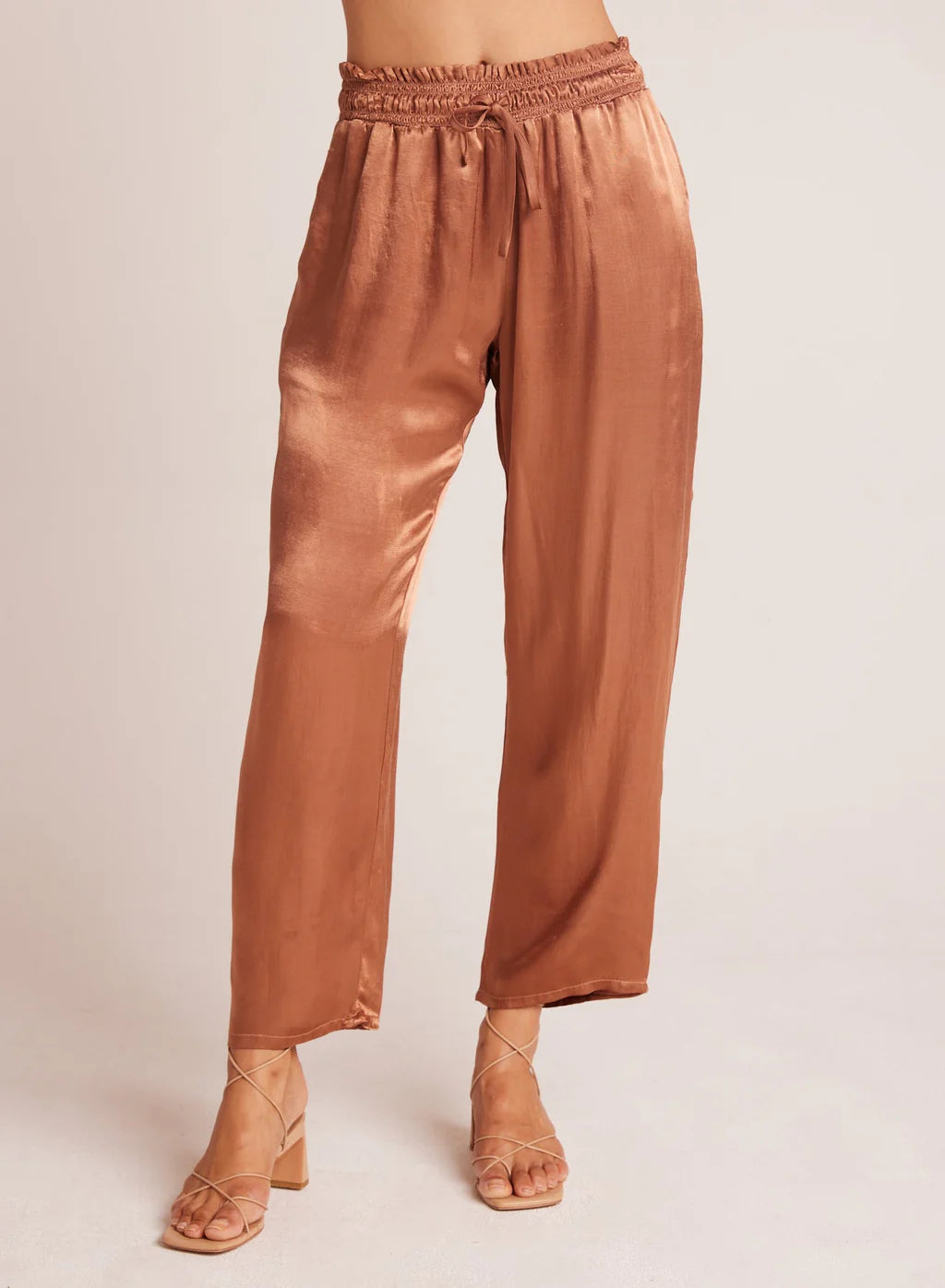 SMOCKED WAIST TROUSERS