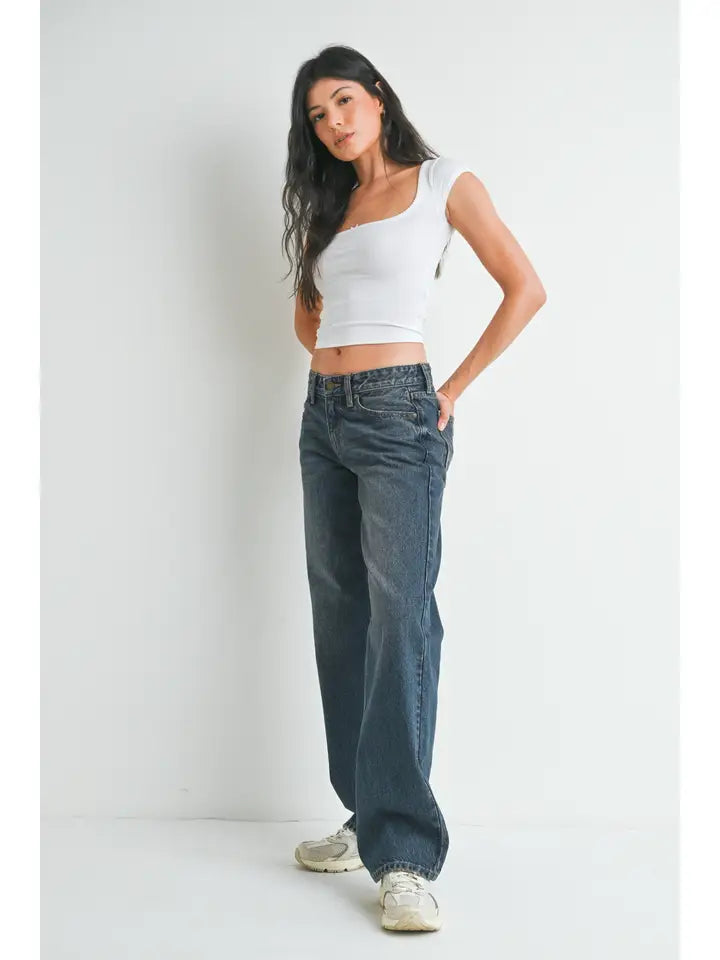 LOW RISE RELAXED STRAIGHT LEG