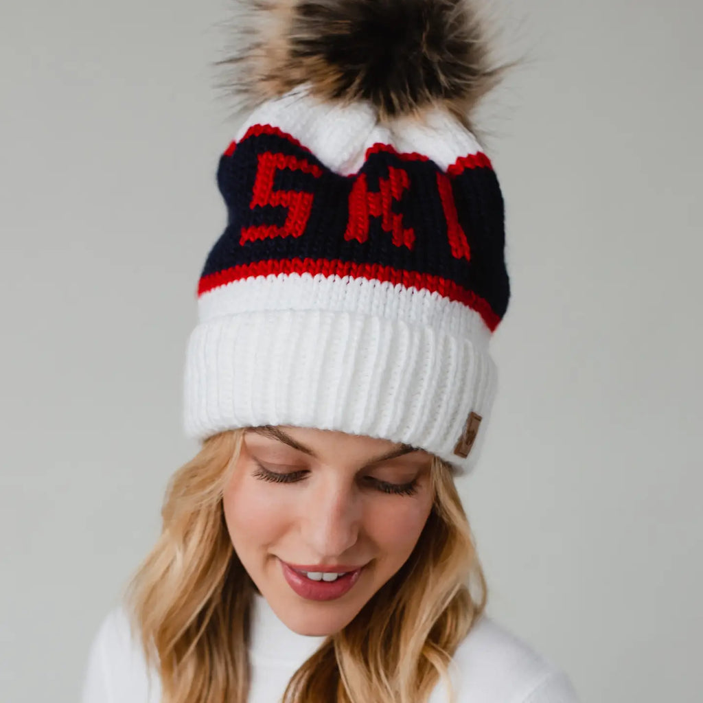 SKI POM POM HAT