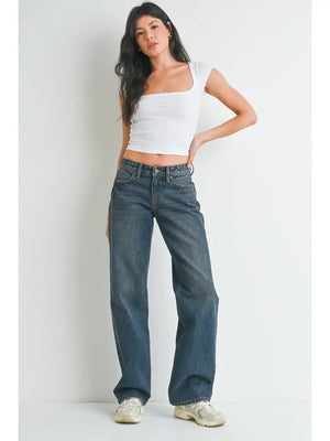 LOW RISE RELAXED STRAIGHT LEG
