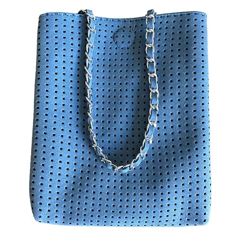 PERFORATED VEGAN LEATHER CROSSBODY