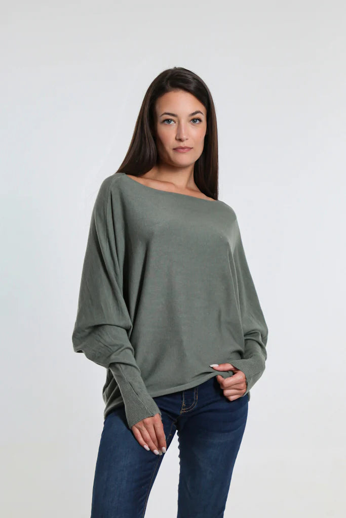 MYLAH SERIOUSLY SOFT BATWING SWEATER