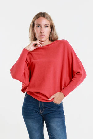 MYLAH SERIOUSLY SOFT BATWING SWEATER