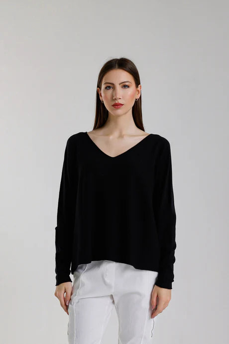 TRICIA SERIOUSLY SOFT V-NECK SWEATER