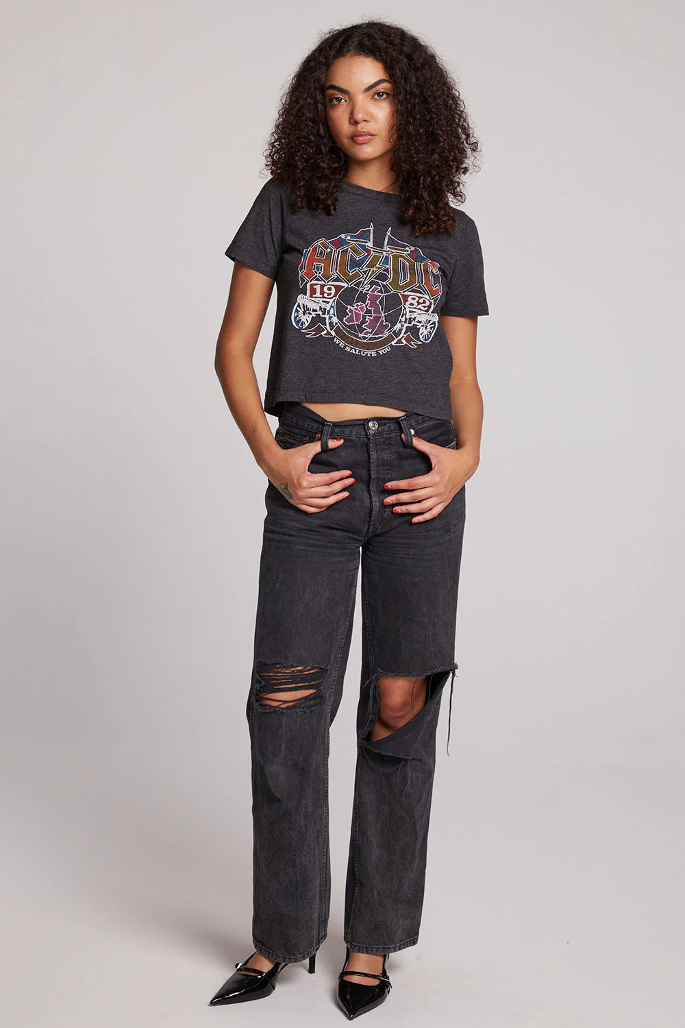 AC/DC '82 TOUR EMBROIDERED TEE