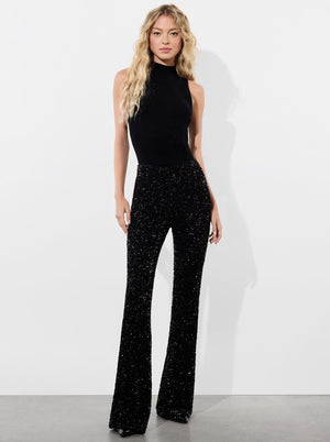 RMP SEQUIN BACK-ZIP BOOTCUT PANT