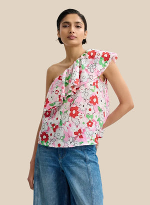 JILAND ASYMETRIC ONE SHOULDER TOP – Bedazzled Boutique