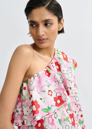 JILAND ASYMETRIC ONE SHOULDER TOP – Bedazzled Boutique
