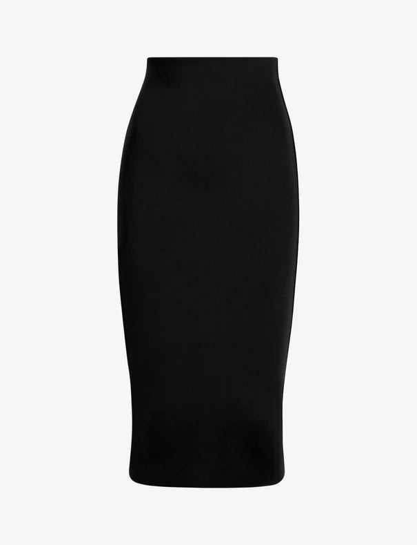 NEOPRENE MIDI SKIRT