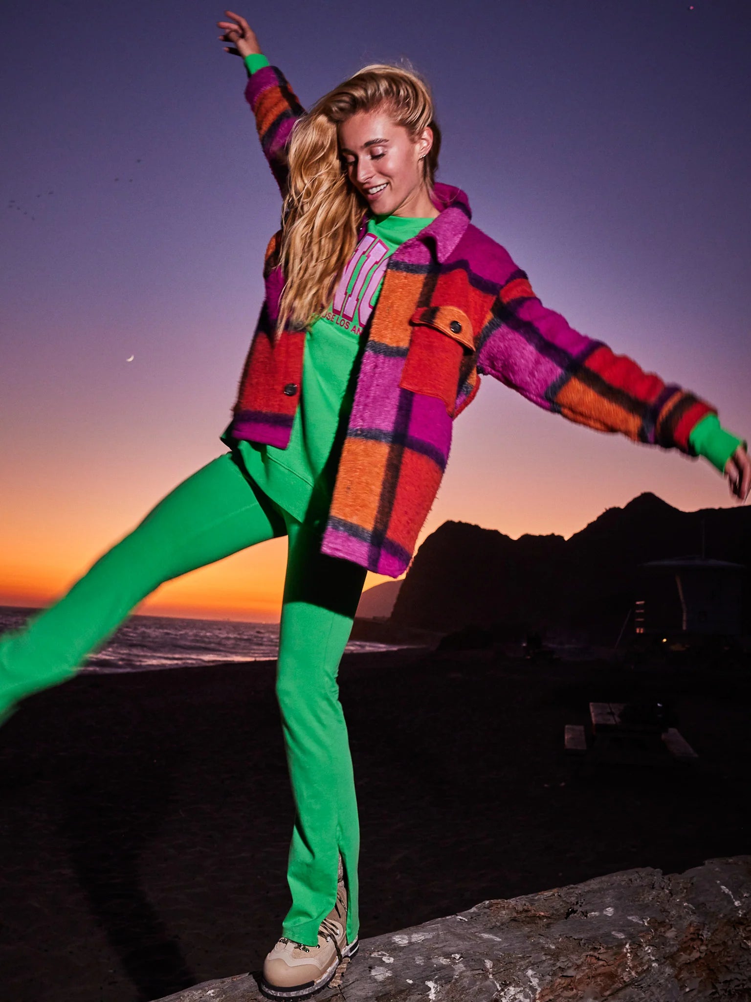 SCOUT JACKET-MAGENTA/ORANGE/SMOKE