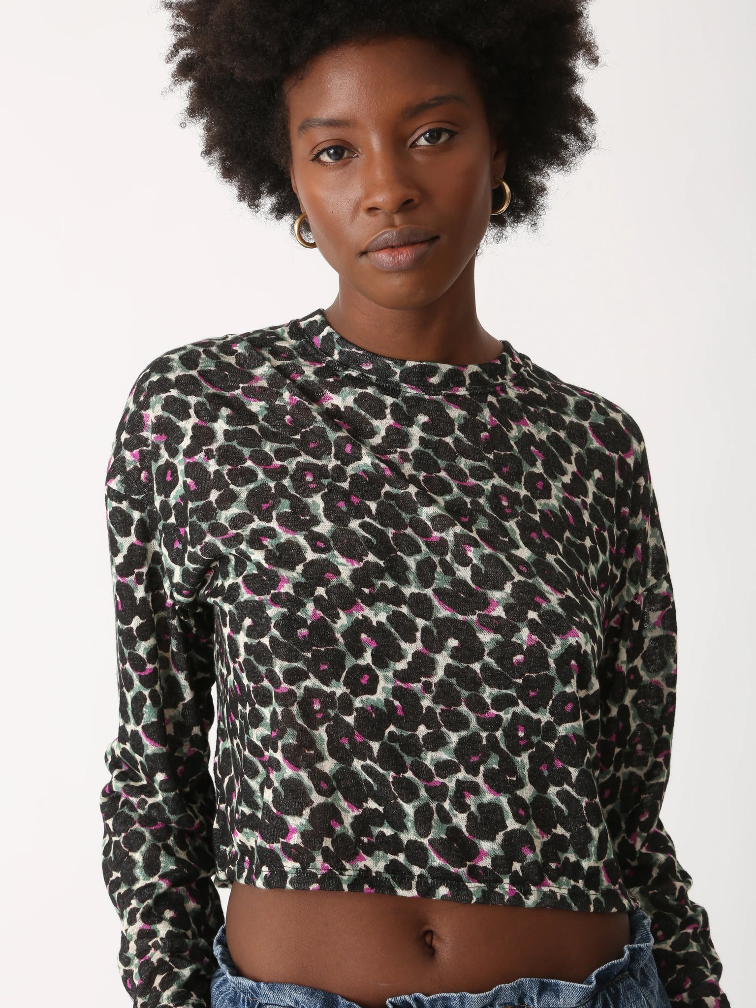 LANE TEE-ELECTRIC LEOPARD