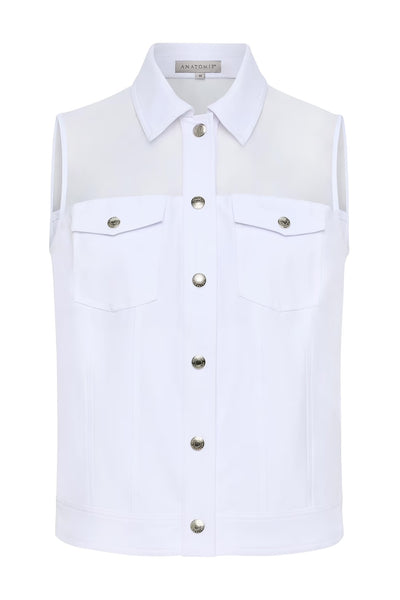 LENOX ORGANZA TRUCKER VEST – Bedazzled Boutique
