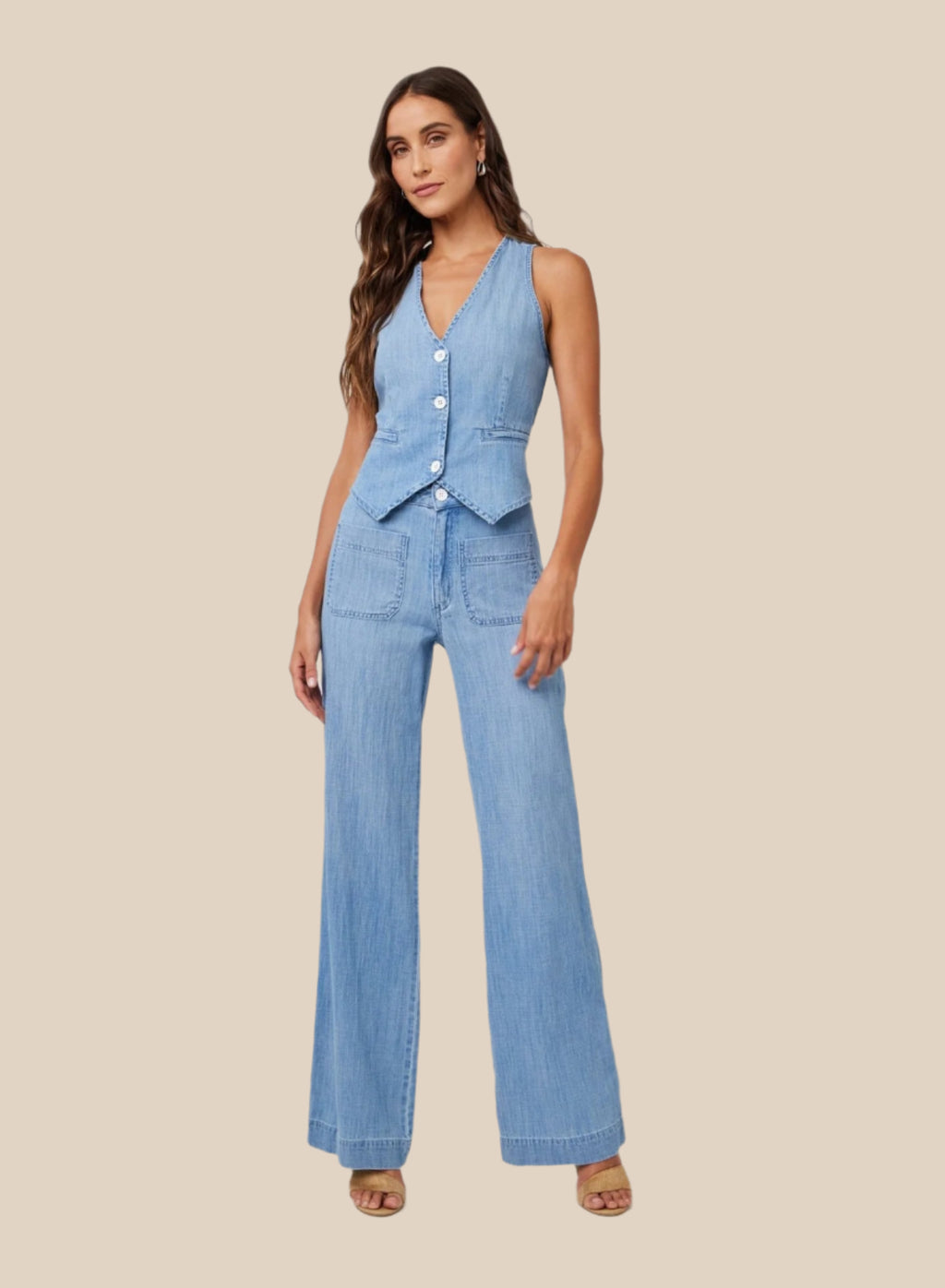 LOLA TWO POCKET WIDE LET PANT