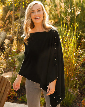 100% CASHMERE PEARL TOPPER