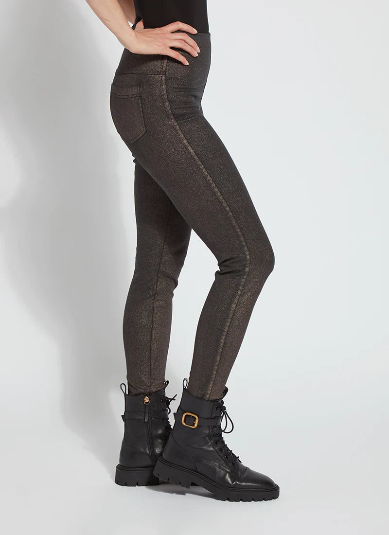 METALLIC COATED TOOTHPICK DENIM(28.5 INCH INSEAM)