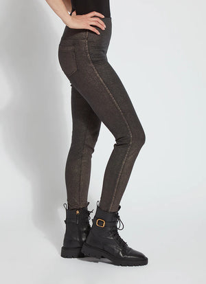 METALLIC COATED TOOTHPICK DENIM(28.5 INCH INSEAM)