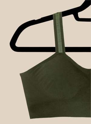 OLIVE SHEER (attached to olive bra)