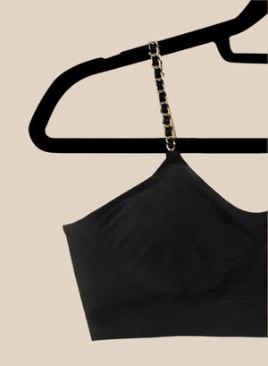 Gold/Black Chain (attached to black bra)