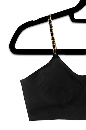 Gold/Black Chain (attached to black bra)