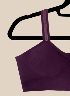 BURGUNDY SHEER (attached to burgundy bra)
