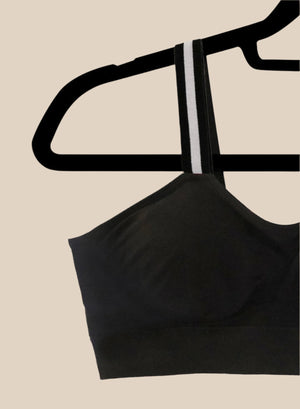 TUXEDO STRIPE (attached to plus size bra)