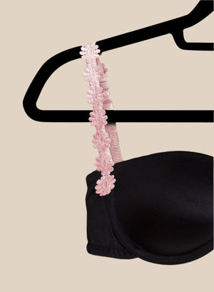 PALE PINK EMBROIDERED FLOWER