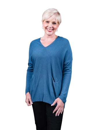 ELLIE SERIOUSLY SOFT LONG SLEEVE V-NECK