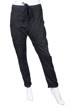 Ainsley Stretch Cotton Pocket Roll Up Pant